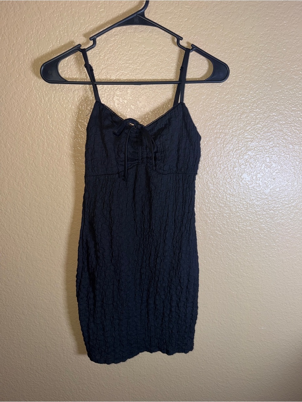 No Boundaries Black Spaghetti Strap Mini Dress